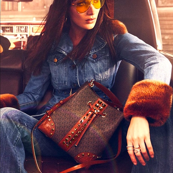 Michael kors faux fur denim jacket Clearance